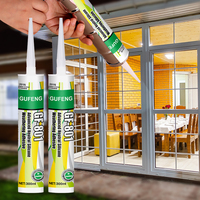 Sellador de Silicona Neutro Avanzado, Adhesivo de Secado Rápido, Resistente a la Intemperie, para Uso en Construcción, Cartucho de un Componente (280ml/300ml)