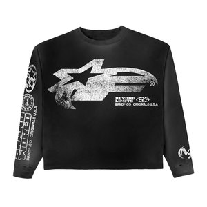 Fabricant de vêtements de mode confortables, sweat-shirts pour hommes, logo personnalisé imprimé, col rond, pull en coton à manches longues - Product Image 2