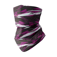 Cache-cou multifonction écologique en polyester respirant, imprimé intégral, coupe-vent, protection UV, élastique, pour activités de plein air