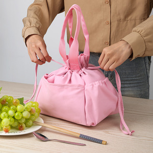 Women Stain-Resistant Tote Cooler <b>Bag</b> Reusable Drawstring Insulated Lunch <b>Bag</b> with Multi-Pockets - Product Image 3