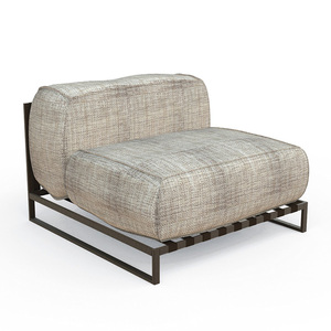 Ensemble de mobilier de jardin nordique en aluminium imperméable, sectionnel en L, pour patio et villa, idéal pour l'extérieur - Product Image 3