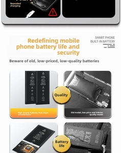 แบตเตอรี่เกรด A+ สำหรับ <span class=keywords><strong>iPhone</strong></span> ทุกรุ่น ใช้ได้กับบริการซ่อมโทรศัพท์มือถือ <span class=keywords><strong>ราคา</strong></span>ขายส่งจากผู้ผลิต - Product Image 6