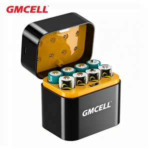 Piles rechargeables GMCELL <span class=keywords><strong>AA</strong></span> AAA NiMH 1.2V 2600mAh <span class=keywords><strong>AA</strong></span> 1800mAh AAA avec chargeur de batterie intelligent à 8 emplacements - Product Image 1