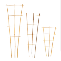 Soporte de Bambú Natural Hecho a Mano Estilo Chino para Plantas Trepadoras y Valla Decorativa para Jardín/Patio