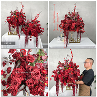 Usine de fleurs artificielles DKB, vente en gros à bas prix, hydrangeas en soie, roses artificielles, pivoines, boule de fleurs dorée de grande taille
