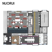 33,3x100cm Kommerzieller Teppichboden Premium Nylon mit PE-Rücken Feuerhemmend und für Luxusbüros und Hochfrequenzbereiche