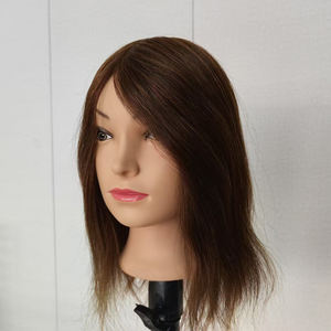 14 "100% Cheveux Humains Femme Mannequin Tête Bouclée Armure Formation Poupée <span class=keywords><strong>pour</strong></span> Cheveux Tressage Style Droit <span class=keywords><strong>pour</strong></span> la Coiffure - Product Image 6