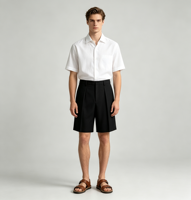 Shorts habillés droits pour homme 2026 en molleton gris clair beige, avec cordon de serrage, écologiques, séchage rapide, respirants, 100 % coton