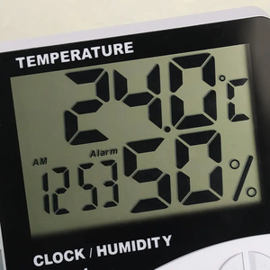 Htc1 Độ chính xác cao trong nhà thermohygrometer Temp độ ẩm đồng hồ báo thức kỹ thuật số lớn màn hình <span class=keywords><strong>LCD</strong></span> AAA pin - Product Image 5