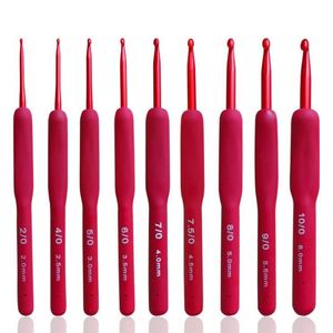 MHK35 Aluminum <b>Crochet</b> <b>Hooks</b> With Prt Silicone Handle Weaving Knitting Needles for Braids Knitting <b>Crochet</b> Needles Knitting Tool - Product Image 1