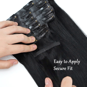 Extensions de <span class=keywords><strong>cheveux</strong></span> humains <span class=keywords><strong>à</strong></span> clipser sans couture en PU, <span class=keywords><strong>cheveux</strong></span> vierges <span class=keywords><strong>à</strong></span> cuticules intactes, couleur <span class=keywords><strong>gris</strong></span> ombré, extensions lisses Remy - Product Image 5