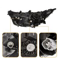 Phares chromés Saivis pour Toyota RAV4 LE XLE LED 2019 2021