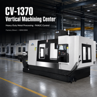 Centre d'usinage CNC 3 axes VMC CV-1370 avec commande FANUC, BT50, 6000 tr/min, charge de table 1000 kg, pour usinage intensif