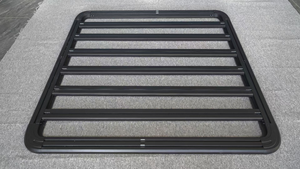 スチールルーフラックバスケットカー取り付けラダーヒッチラゲッジ付きホット販売SUVルーフラゲッジキャリア-エクステリアアクセサリー - Product Image 2