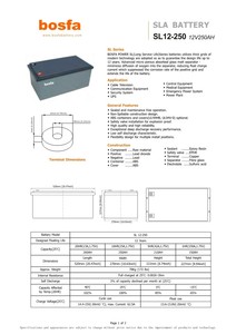 SL12-250 12V 250ah 납산 장수명 딥 사이클 인버터 배터리 에너지 플러스 배터리 - Product Image 3