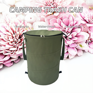 <span class=keywords><strong>Cubo</strong></span> <span class=keywords><strong>de</strong></span> hojas <span class=keywords><strong>de</strong></span> barbacoa portátil para acampar al aire libre, <span class=keywords><strong>cubo</strong></span> <span class=keywords><strong>de</strong></span> <span class=keywords><strong>basura</strong></span> <span class=keywords><strong>plegable</strong></span> <span class=keywords><strong>de</strong></span> tela Oxford gruesa <span class=keywords><strong>de</strong></span> 3mm con tapa elástica para jardín y senderismo - Product Image 2