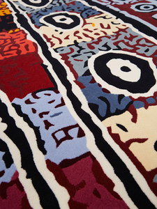 Alfombras de Lana de Nueva Zelanda Hechas a Mano de Lujo Contemporáneo con Patrones Artísticos Únicos para una Decoración del Hogar Sofisticada - Product Image 3