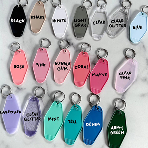 LLavero de plástico acrílico de alta calidad personalizado al por mayor haga su diseño logotipo Motel Hotel llavero en blanco con regalo de promoción - Product Image 5