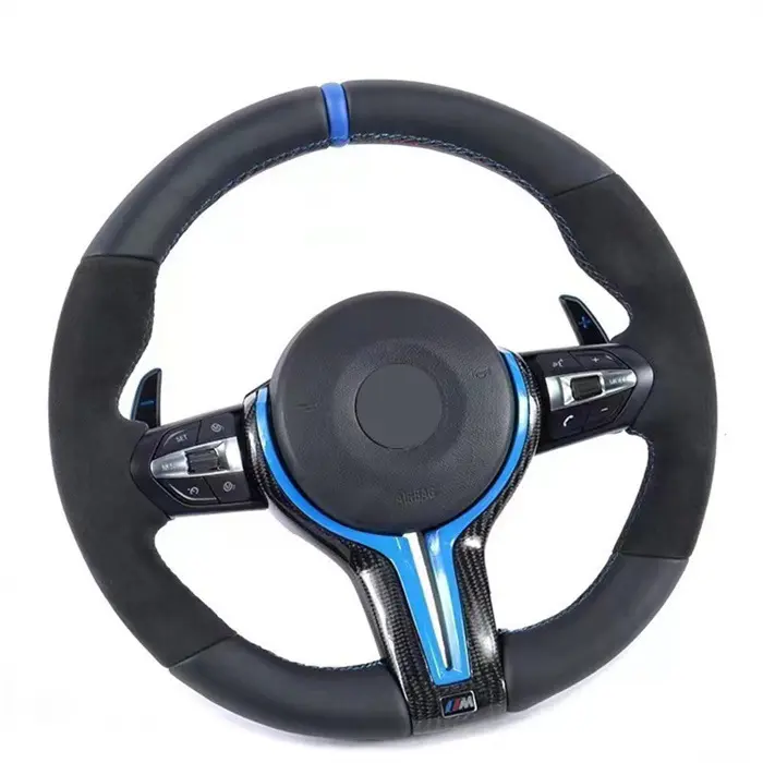 For BMW M2 M3 M4 M5 F18 F10 F15 F16 F20 F22 F30 F32 F36 F40 F80 F90 m Performance Carbon Fiber LED Car Steering Wheel