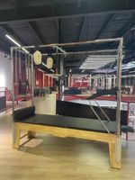 Lit de Pilates Cadillac MJD M201A en chêne, matériau durable, boîte en bois, utilisation domestique et commerciale, entraînement de yoga, fitness, musculation