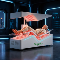 Lit de luminothérapie à haute intensité et zéro gravité avec télécommande, dispositif de photobiomodulation 660nm 850nm pour le soulagement de la douleur