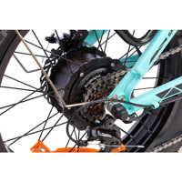 Vélo à neige électrique à moteur sans balais haute vitesse 500 W en alliage d'aluminium de 20 pouces, batterie au lithium 48 V tout-terrain, pneus larges, vélo de montagne