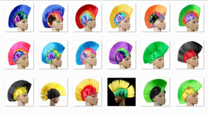 <span class=keywords><strong>Pas</strong></span> <span class=keywords><strong>cher</strong></span> de haute qualité Fans de Football Couleur <span class=keywords><strong>Perruque</strong></span> Cirque Costume Party Cap Cheerleading Party Carnival Day Perruques - Product Image 2