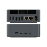 EQR5 Mini PC AMD Ryzen 5 5500U 16GB DDR4 480GB SSD Dual Gigabit LAN Windows 11 Ubuntu Komputer Meja