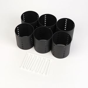 Vente en gros d'usine Beissy # 0139 Lot de 6 rouleaux à cheveux géants en plastique pour températures froides, outils de coiffure professionnels avec épingles - Product Image 4