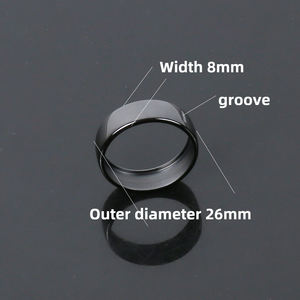 Anneau intelligent de santé en céramique de zircone noire personnalisé, contrôle par application, écran AMOLED, détection de l'oxygène sanguin, étanche IP68, 26 mm de diamètre extérieur - Product Image 5