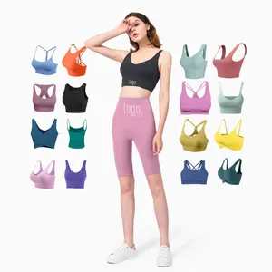 Custom High Quality Plus Size Fitness Adjustable Yoga Sports Bra For Women