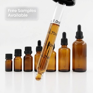<span class=keywords><strong>Flacon</strong></span> compte-gouttes en verre ambré anti-UV 5ml 10ml 15ml 20ml 30ml 50ml 100ml avec <span class=keywords><strong>pipette</strong></span> graduée pour huiles essentielles capillaires - Product Image 1