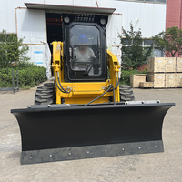 Prix usine nouvelle mini chargeuse compacte à dérapage 850kg LT60 chargeuse à chenilles avec accessoire de souffleuse à neige