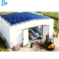 Conteneur frigorifique mobile de 20 pieds alimenté à l'énergie solaire avec unité de refroidissement solaire pour stockage hors réseau