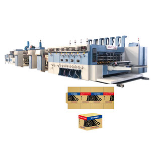 Máquina Automática de Impresión Flexográfica, Troquelado, Plegado, Encolado y Flejado / Línea Integrada de Impresión, Troquelado y Encolado de Cartones - Product Image 1