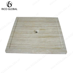Bacs de douche en granit noir massif et acrylique, design moderne fait main, gravure personnalisée, étanche, OEM BST-019A-ABBL Malaisie - Product Image 4