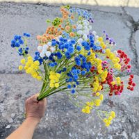 Nouvelles Fleurs Artificielles de Gypsophile pour Mariage, Plusieurs Couleurs, Décoration Intérieure, Arrangements Floraux, Articles de Décoration Douce