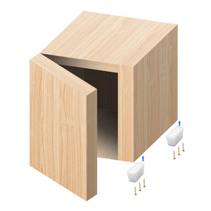 Protection de pieds de meubles de haute qualité, coussinets épaissis en plastique blanc à 3 trous, réduction du bruit pour canapé - Product Image 1