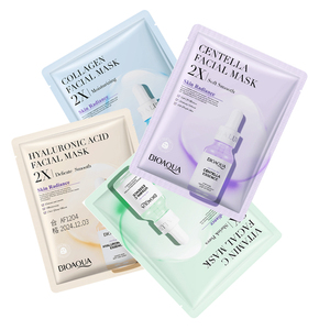Masque facial BIOAQUA OEM ODM pour le soin de la peau, collagène hydratant, anti-âge, vitamines, acide hyaluronique - Product Image 1
