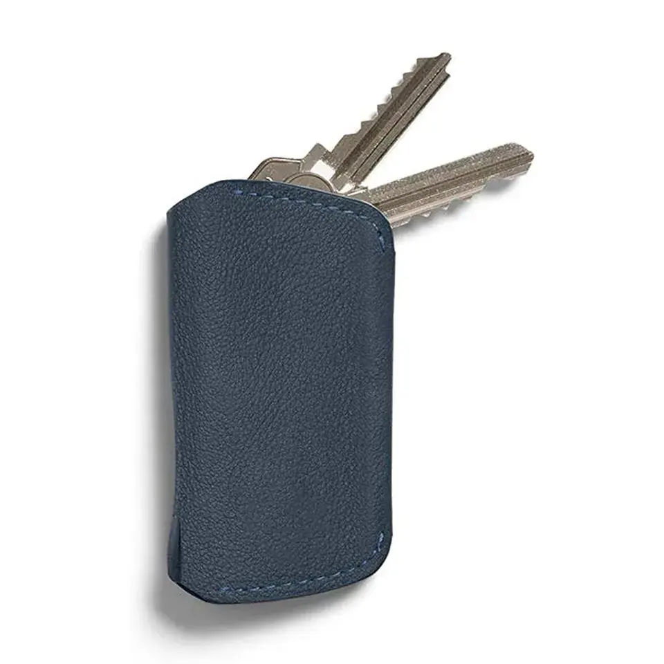 sanchuan High Quality Organizer Custom Logo Luxury Genuine Leather Car Key Cover Key Holder