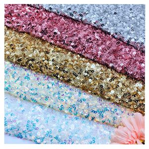 Tissu en <span class=keywords><strong>maille</strong></span> élastique brodée à bulles de 5 mm, 30 couleurs, avec paillettes, pour robes de mariée et accessoires pour femmes et filles, 100 % polyester - Product Image 4