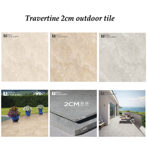 Màu be travertine nhìn 20mm dày ngoài trời gạch sứ nóng bán ngoài trời hiên Vườn Hồ Bơi sàn giao thông nặng sàn gạch - Product Image 1
