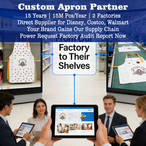 Juego de Delantal de Cocina de Algodón de Diseño Personalizado Meita Home, Guante para Horno y Porta Ollas con Logotipo como Regalo - Product Image 3