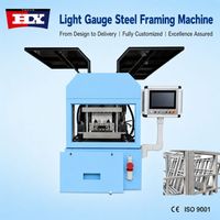 Máquina Personalizada para Fabricación de Estructuras de Acero Ligero C89 a C300, Máquina de Perfilado de Quillas para Villas con Soporte de Software de Diseño