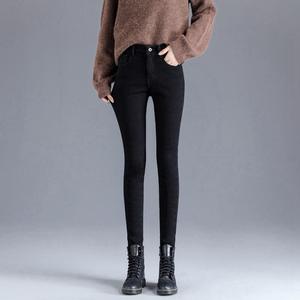 Personnalisation de bonne qualité et à bas prix de haute qualité Taille haute et coupe ajustée Montrez votre silhouette Jeans en pur coton pour femmes - Product Image 5