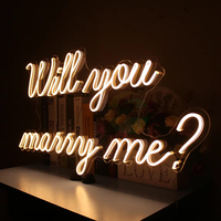 Enseigne néon LED personnalisée avec logo et lettres, idéale pour mariage, fête, maison, chambre, bar, boutique, décoration murale, alimentée par USB ou piles, étanche
