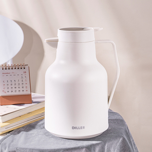 Bouilloire à <span class=keywords><strong>eau</strong></span> domestique avec Logo personnalisé, affichage intelligent de la température, carafe thermique Portable en verre à Bile rouge - Product Image 5