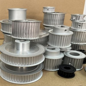 Poulie synchrone en aluminium 6061 sur mesure, alésage 10 mm pour composants de transmission industrielle de tour, support OEM - Product Image 1