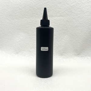 Bouteilles en plastique HDPE mates noires vides de 250 ml, bon marché, pour <span class=keywords><strong>liquide</strong></span> à ongles, monomère, vernis à ongles, bouteille en plastique HDPE - Product Image 1