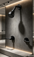 Robinet de Douche Mural Chromé Moderne à Pression Dissimulée Chaud/Froid pour Baignoire, avec Pommeau Pluie Doux, en Laiton, Idéal Hôtels - Vente Chaude